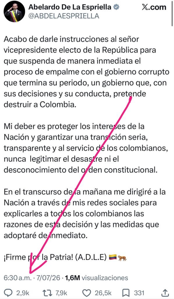 gobierno De la Espriella